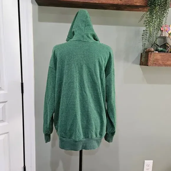 No Boundaries Junior's‎ Medium (7/8) Green Butterfly Hoodie - Picture 7 of 7